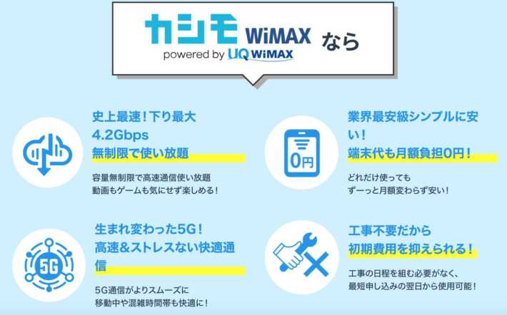 カシモWiMAX